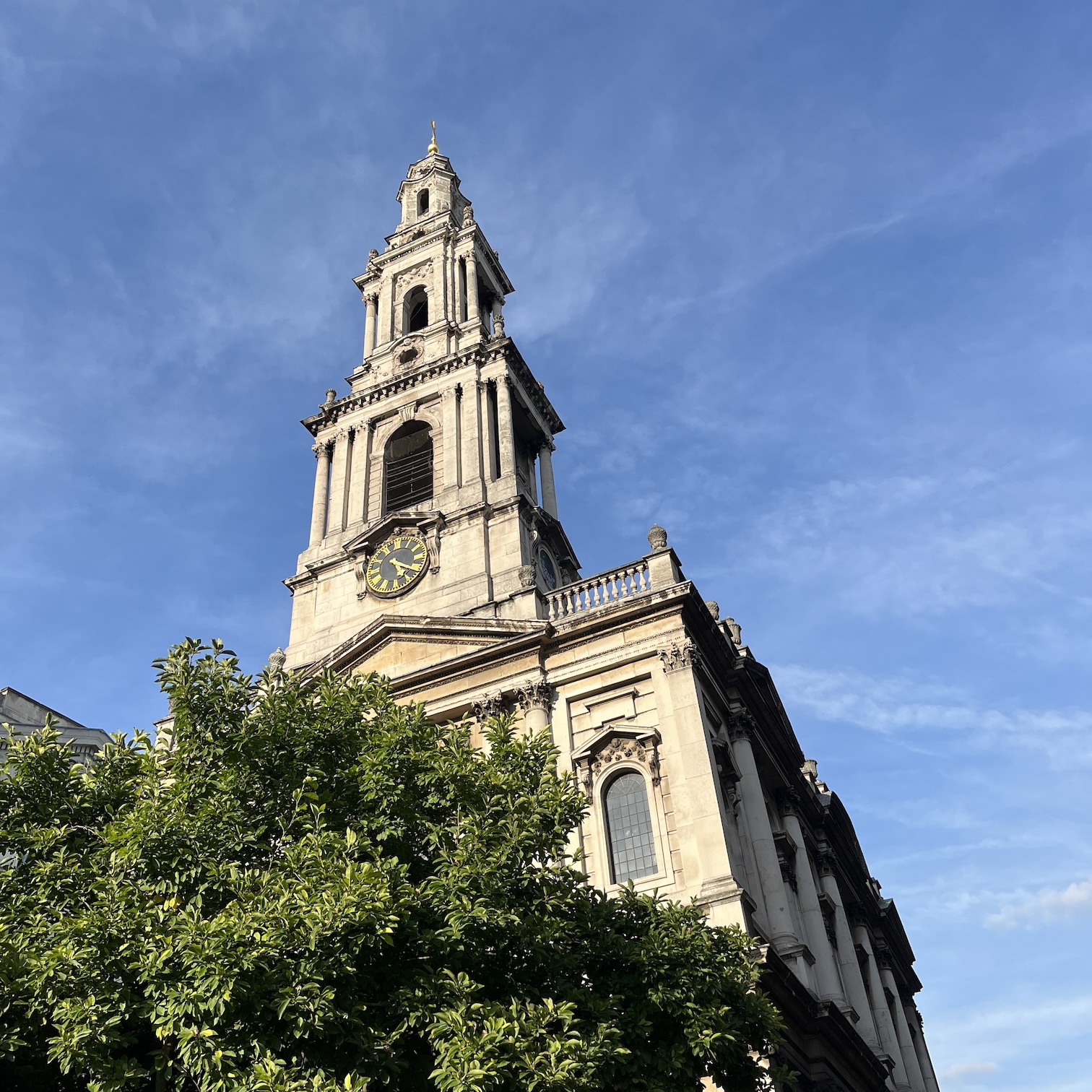 St Mary le Strand looking north (2024)